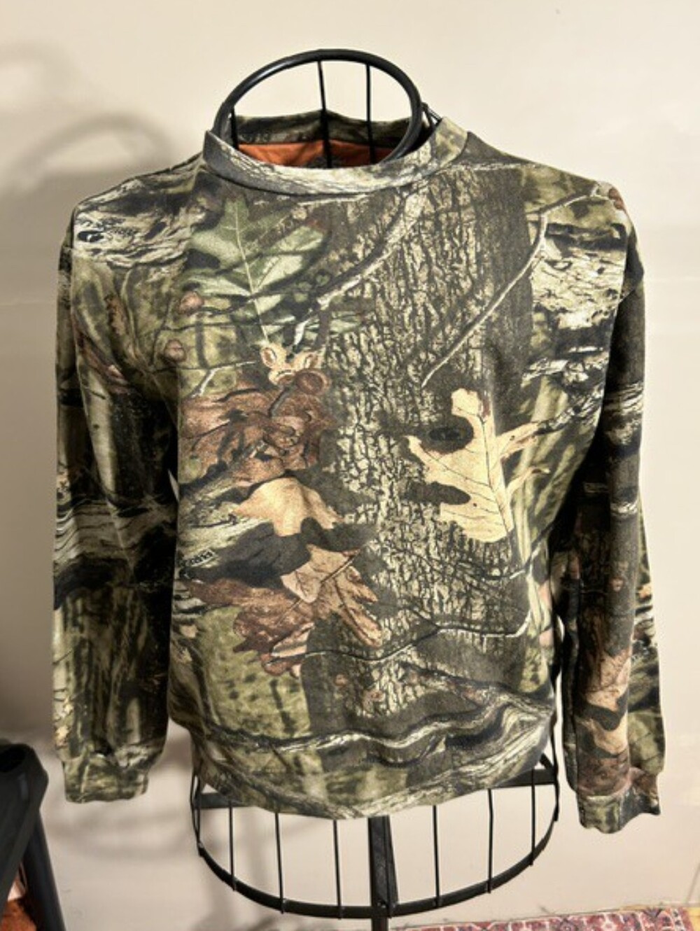 size small womens camo camouflage shirt winter fall autumn hunting tree tee t